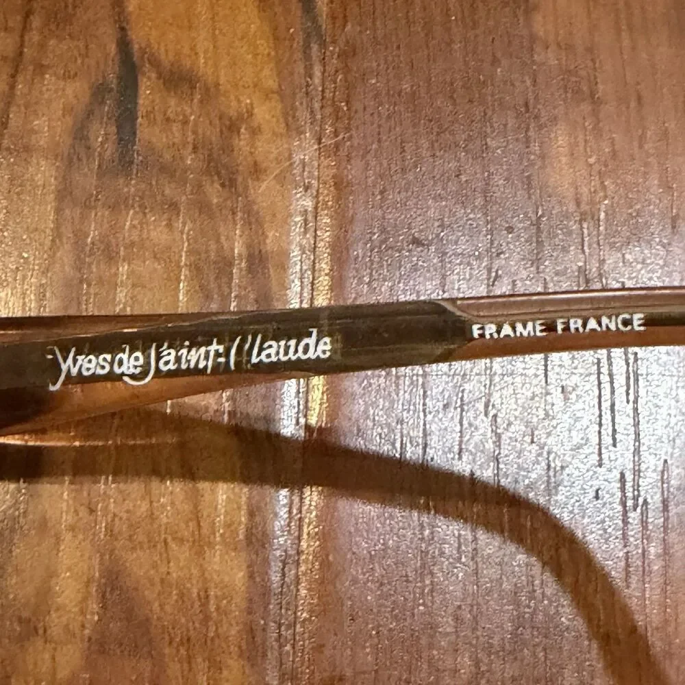 Rare Vintage Yves de Saint Claude 54-18 Brown Atlas Monaco Eyeglass Frames Only